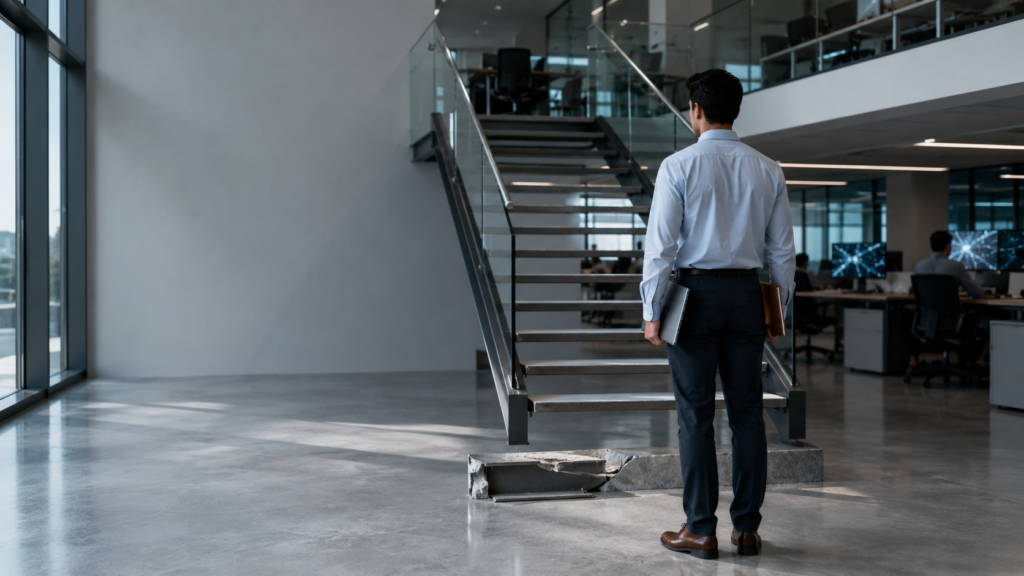 Inteligencia artificial y el primer empleo: ¿el primer peldaño roto?